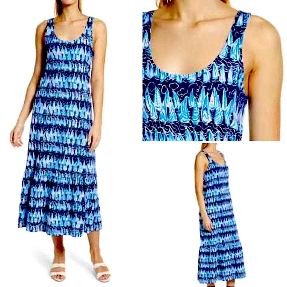 Lilly Pulitzer Sailboat Tiered Dress
